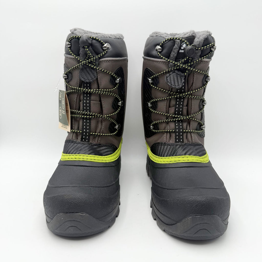Kamik Luke 3 Snow Boots Big Kids 4 EU 36 Charcoal Grey Waterproof Insulated NIB