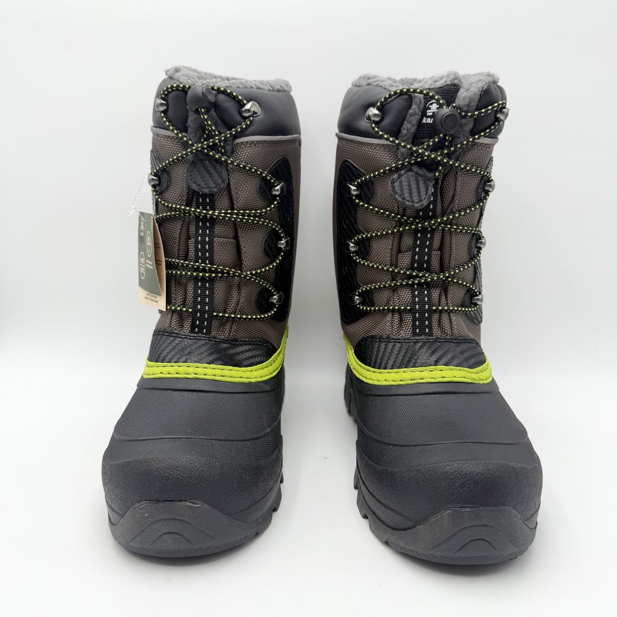 Kamik Luke 3 Snow Boots Big Kids 4 EU 36 Charcoal Grey Waterproof Insulated NIB