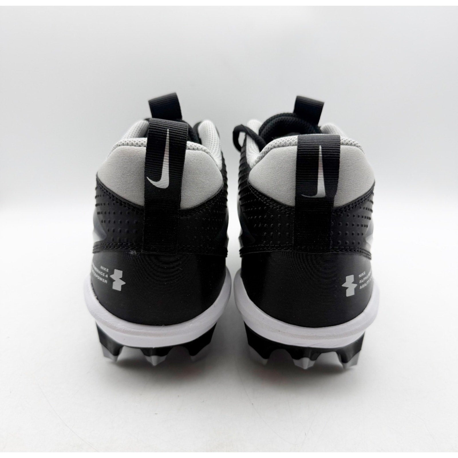 Nike Mens Alpha Menace 4 Varsity Molded Football Cleat US 10.5 Black FN0027 NWOB