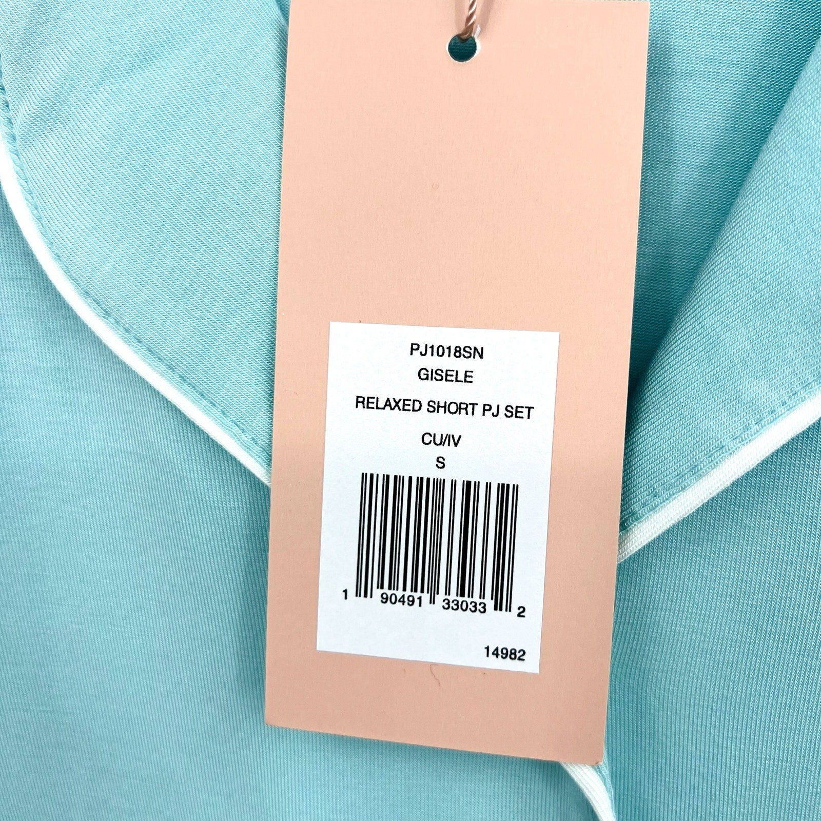 EBERJEY Giselle Relaxed Shorts PJ Set Small Canal Blue Tencel Modal NWT