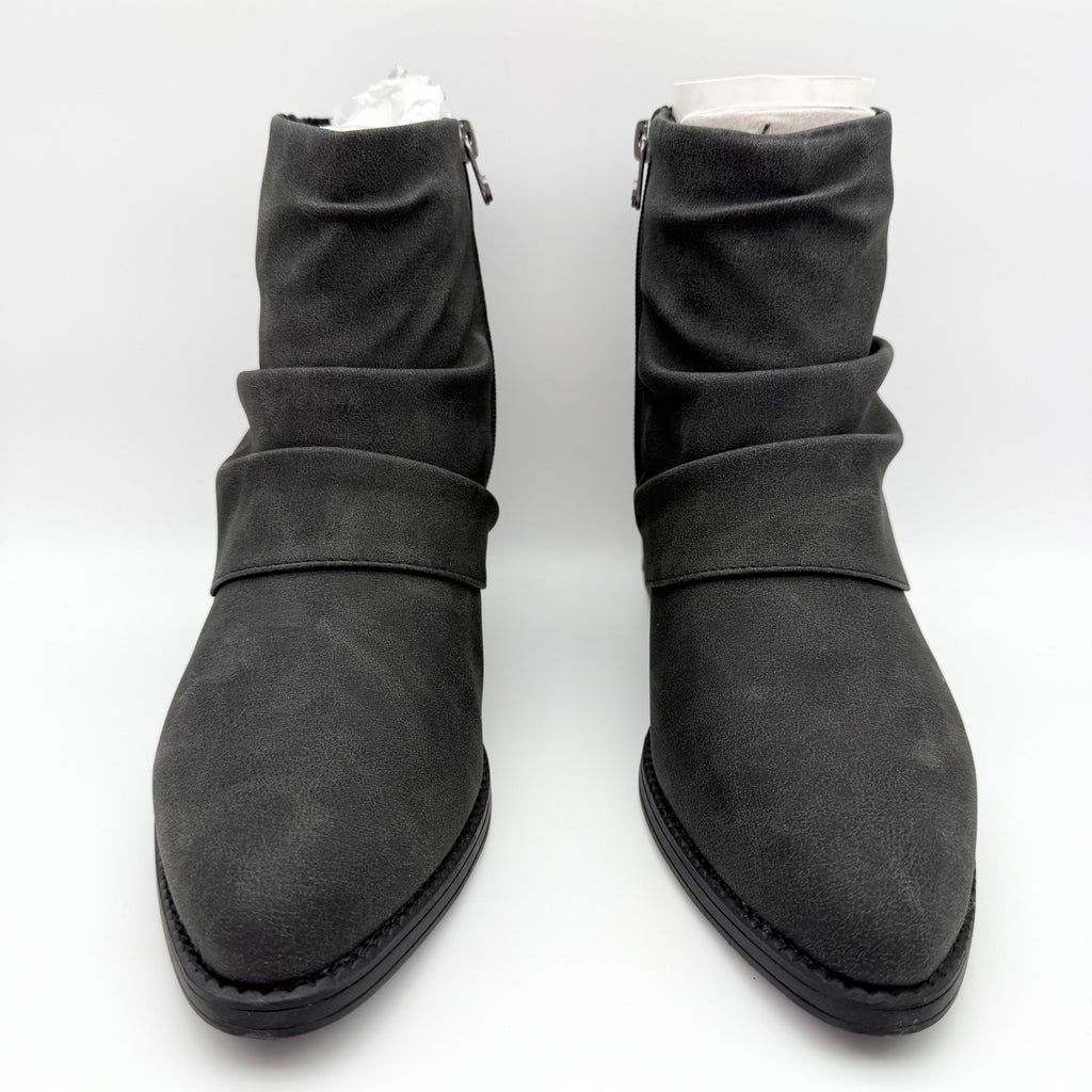 Blowfish Malibu Womens Riley Ankle Bootie US 10 M EU 40.5 Black Vegan Suede NIB