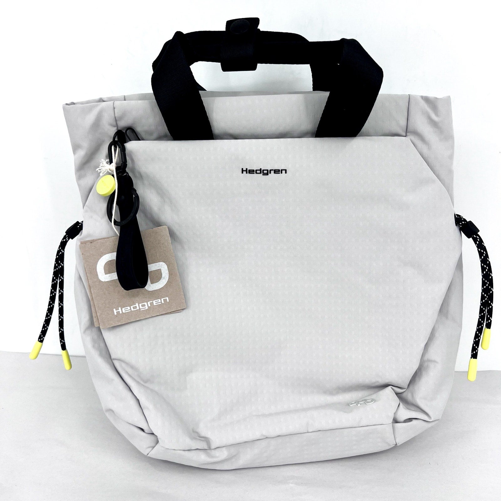 HEDGREN Norio Backpack 2 Handles Bag Small Vaporous Grey Tote NWT
