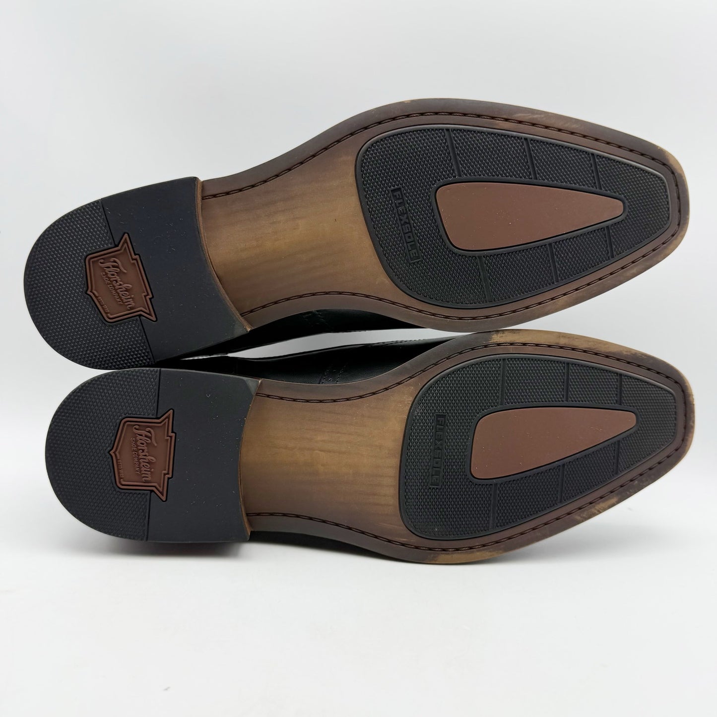 Florsheim Mens Sorrento Wing Tip Oxford Shoes US 10.5 Wide Black Leather NIB