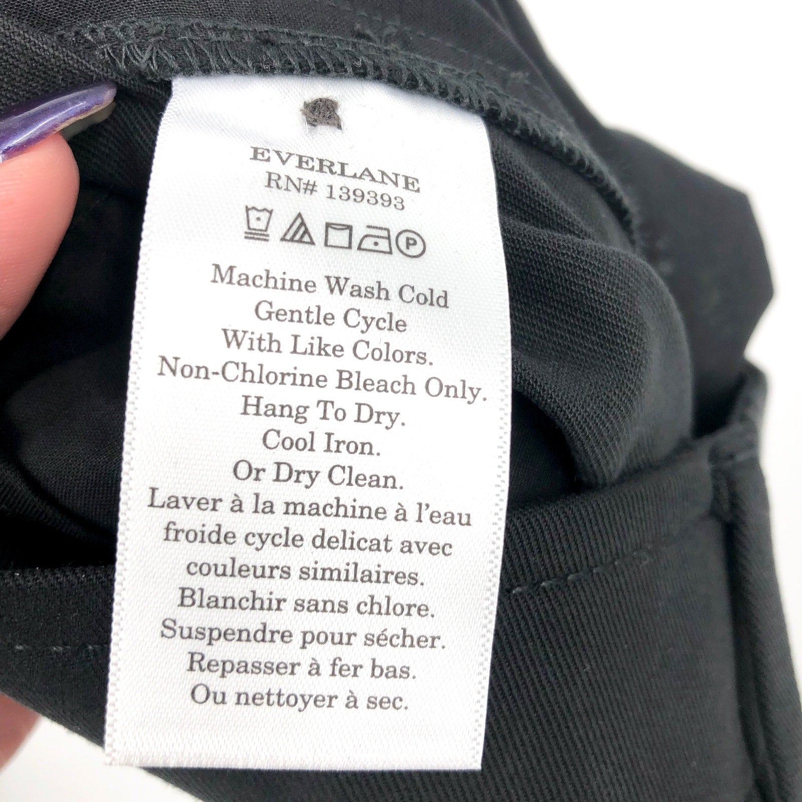 EVERLANE Women's The Way High Draper Tapered Pants Size 2 Black Tencel NWT