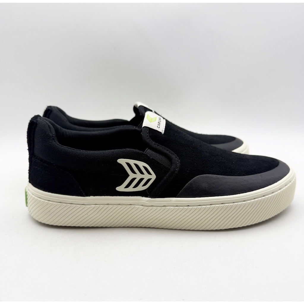 Cariuma Womens Skate Pro Slip On Casual Sneakers Size 6.5 Black Suede NIB