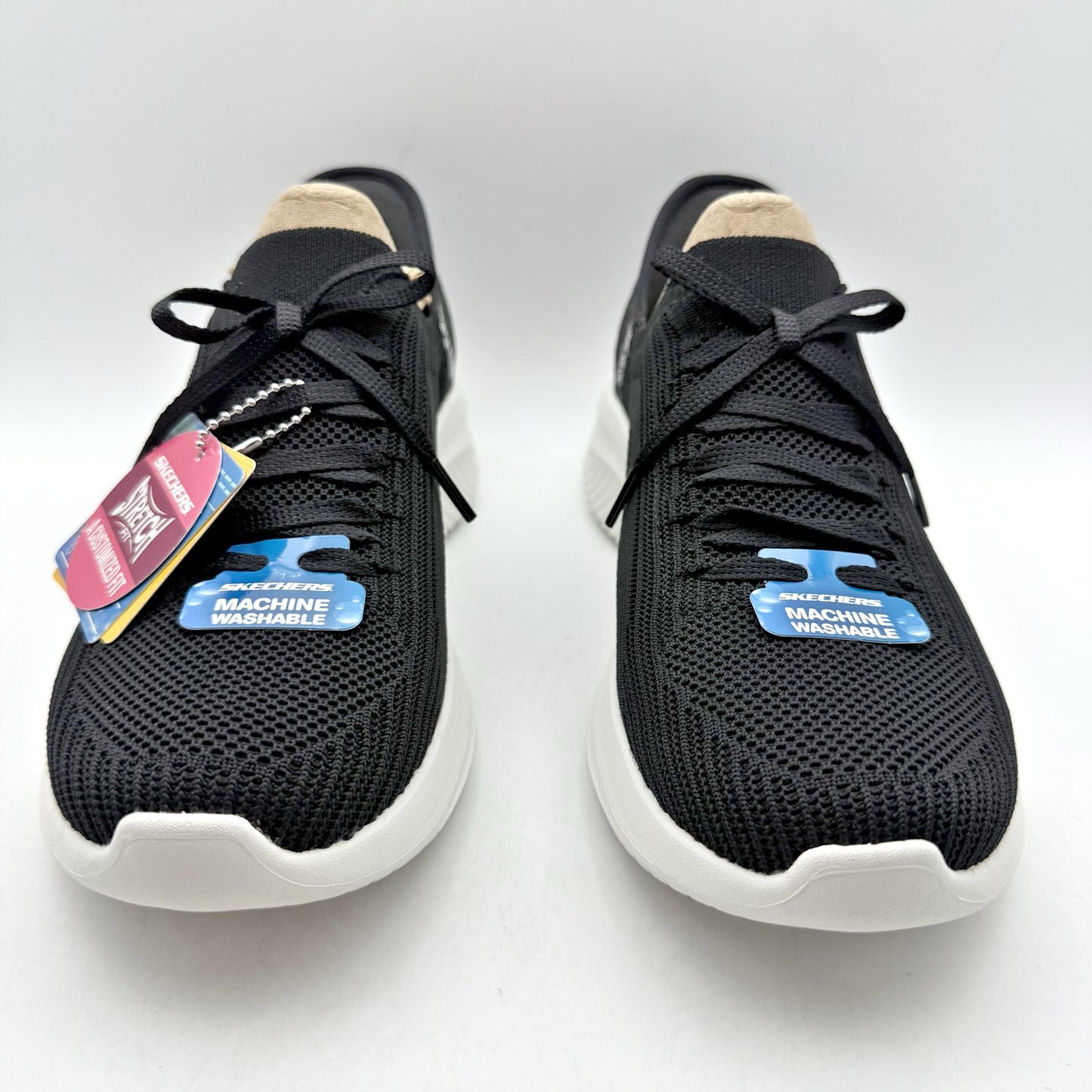 Skechers Womens Ultra Flex 3.0 Slip In Sneakers US 9 Black White Athletic NIB