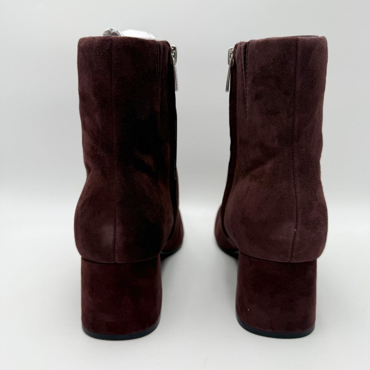 Rockport Womens Oaklei Ankle Boots Size 8.5 M Wine Red Suede NIB