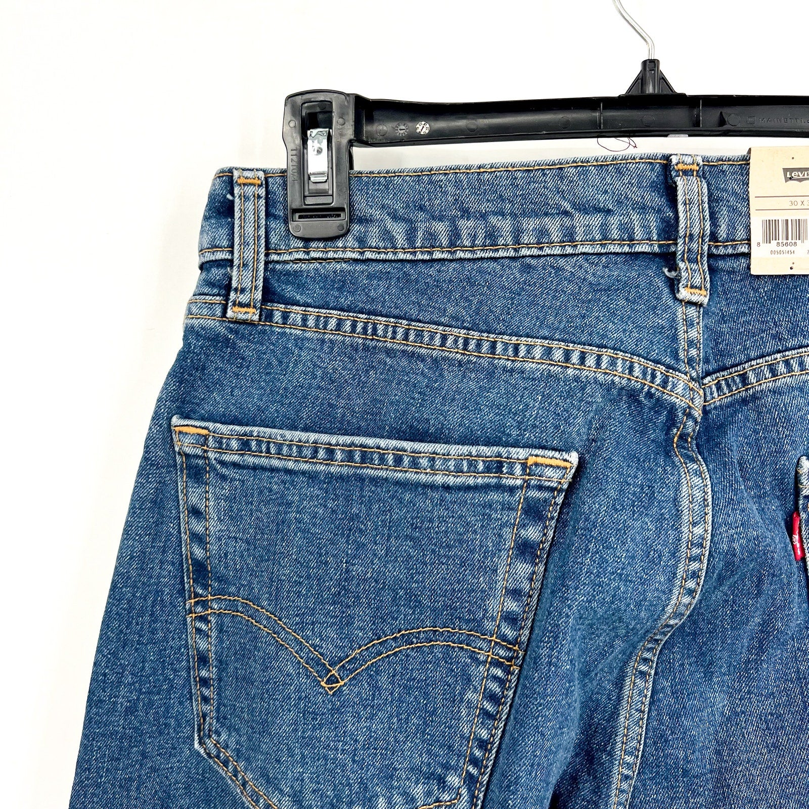 LEVI'S MENS 505 Straight Jeans 30x30 Stonewash Blue Regular Fit 005051454 NWT