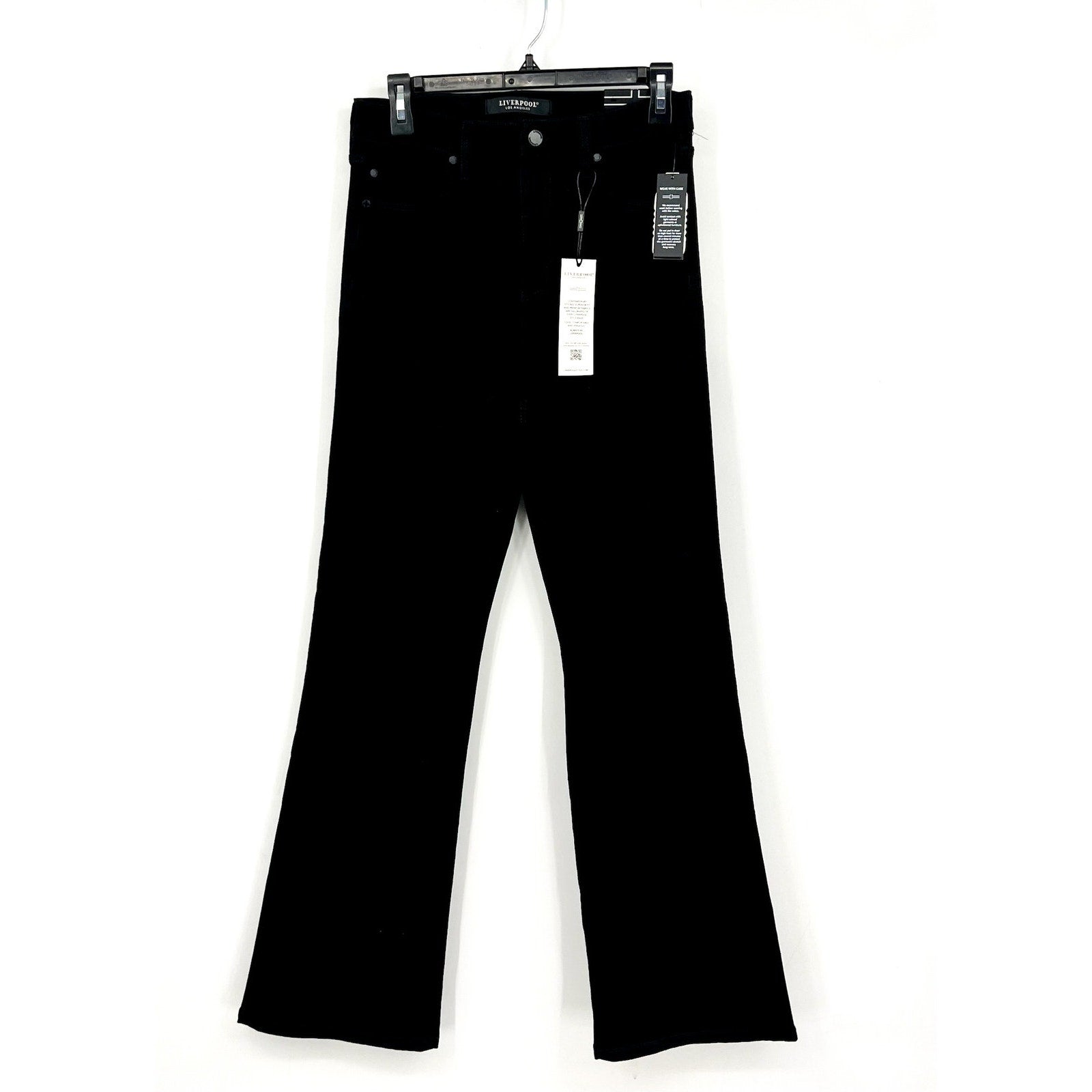 Liverpool Women's Lucy Bootcut Jeans Size 8/29 Black Hi-Rise Stretch Denim NWT