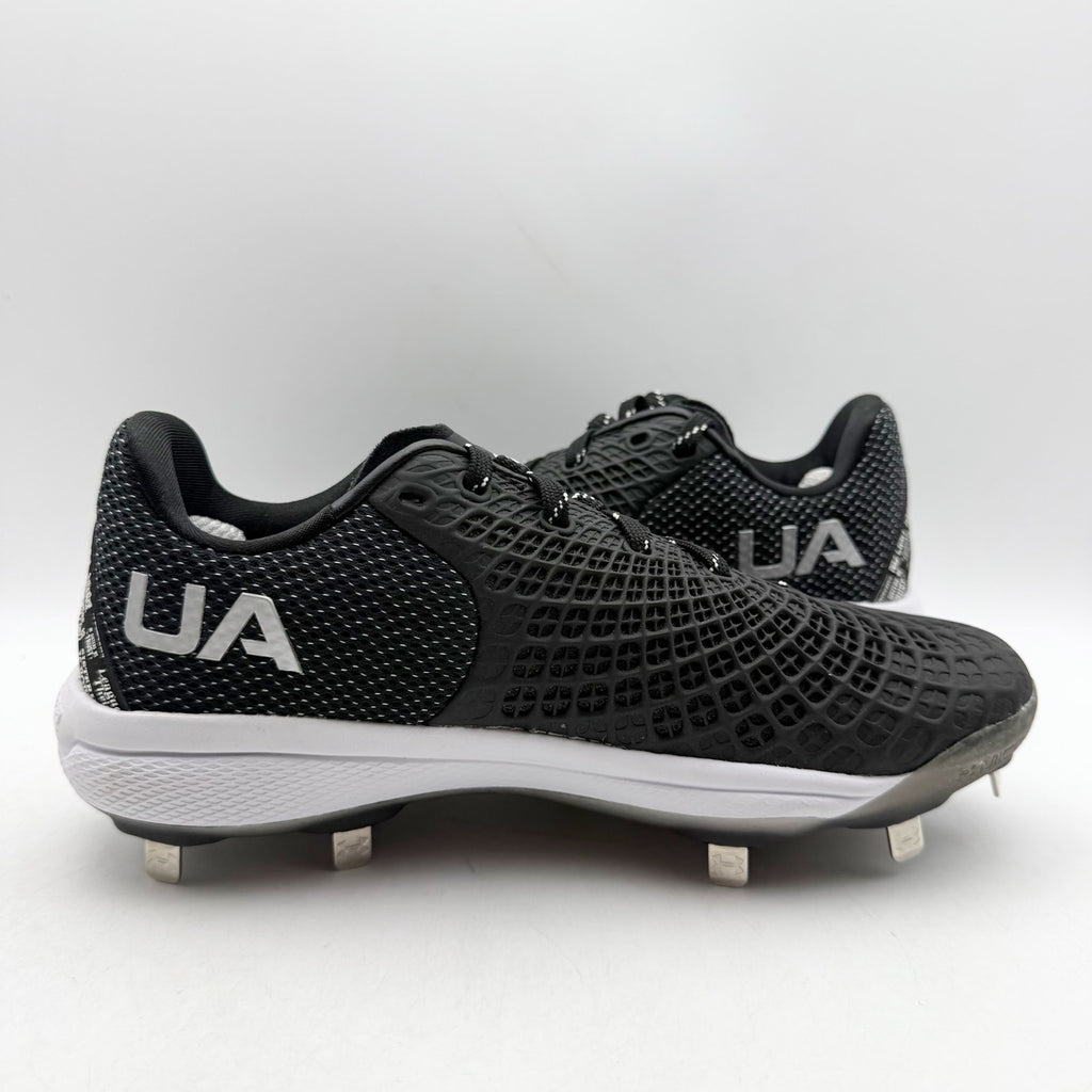 Under Armour Womens Glyde 2.0 Metal Softball Cleats US 7.5 Black Silver NWOB
