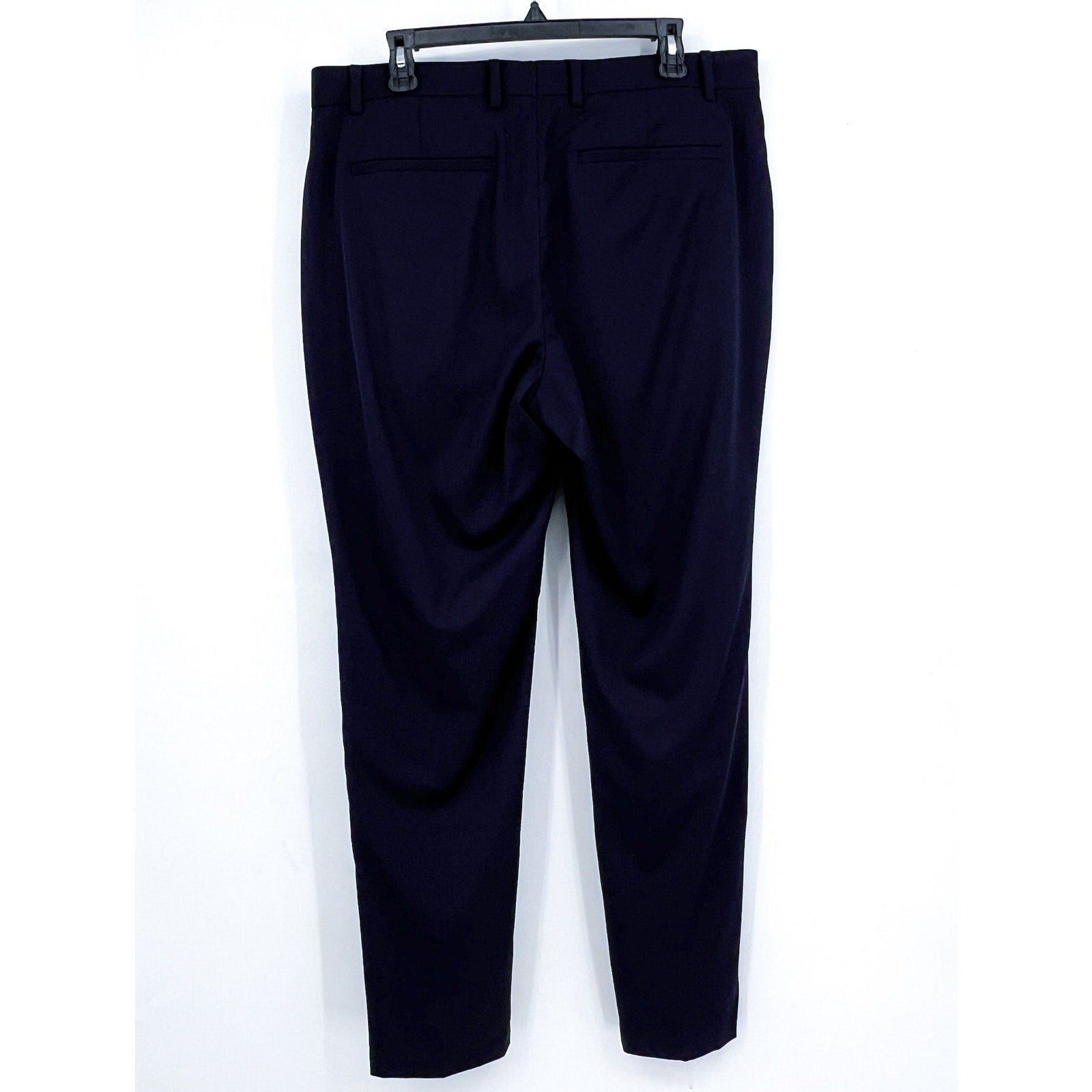 EVERLANE Men's Italian Wool Dress Pants 35x32 Navy Blue Flat Front NWT