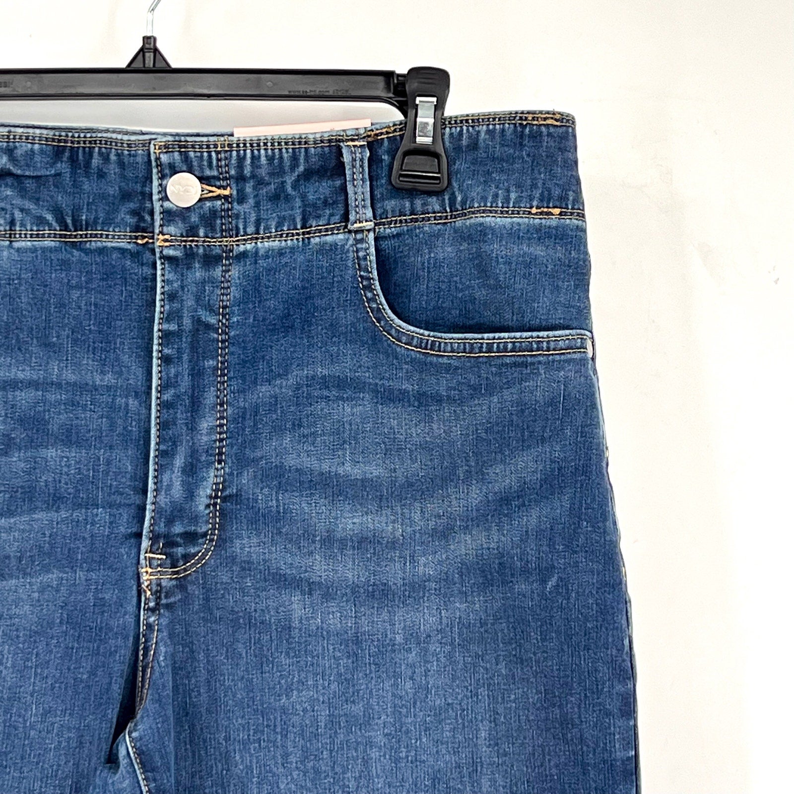 NYDJ Womens Major Wide Leg Capri Jeans 14 PETITE Serendipity Blue NWT