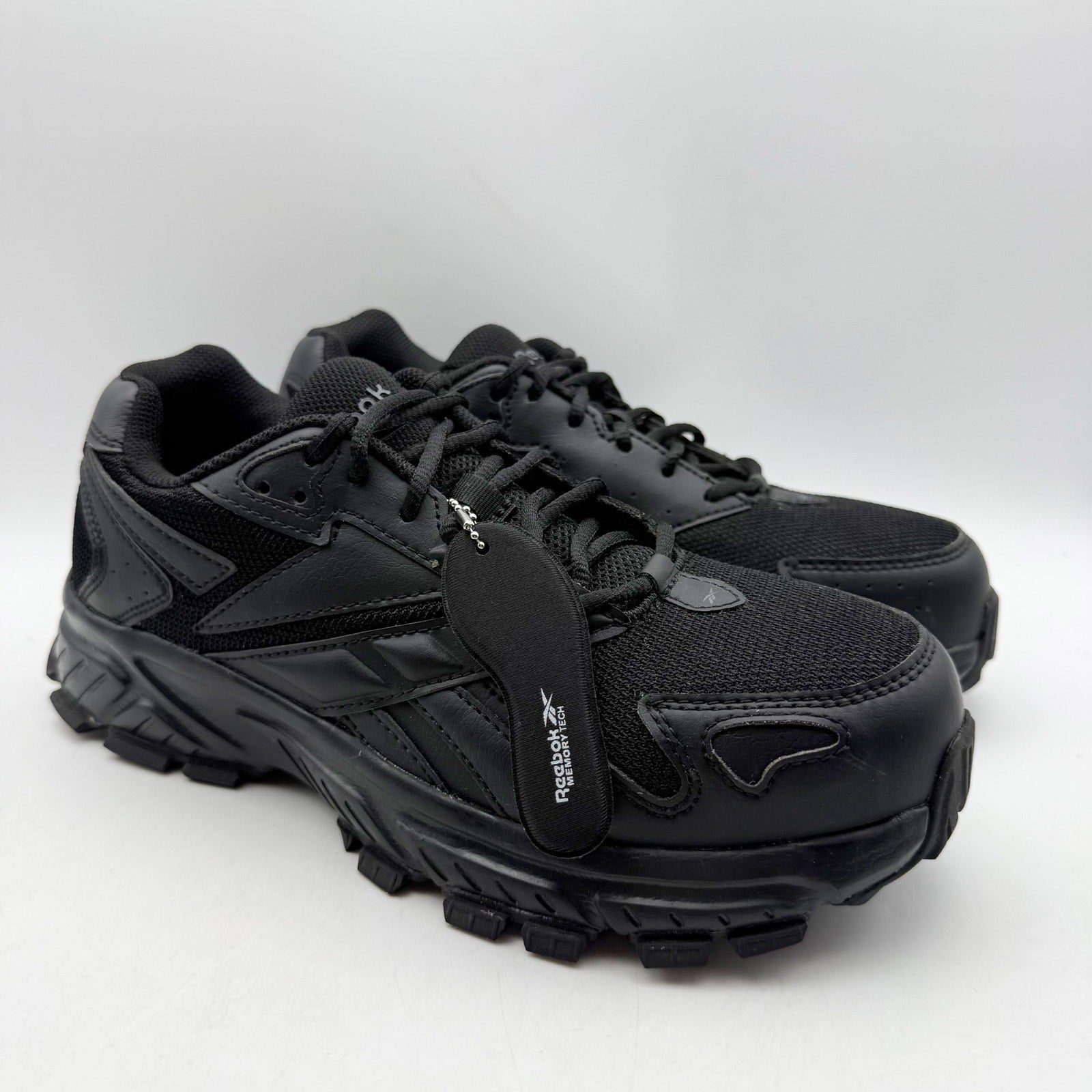 Reebok Work Mens Hyperium Work Shoes US 7 M Black EH Comp Toe NIB
