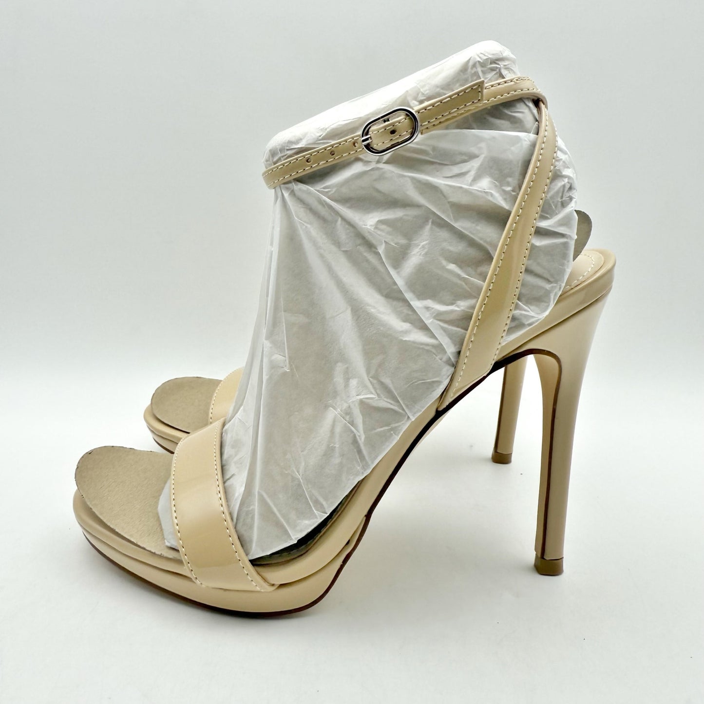 Nine West Womens Loola High Stiletto Heels US 6 M EU 36.5 Light Natural NIB