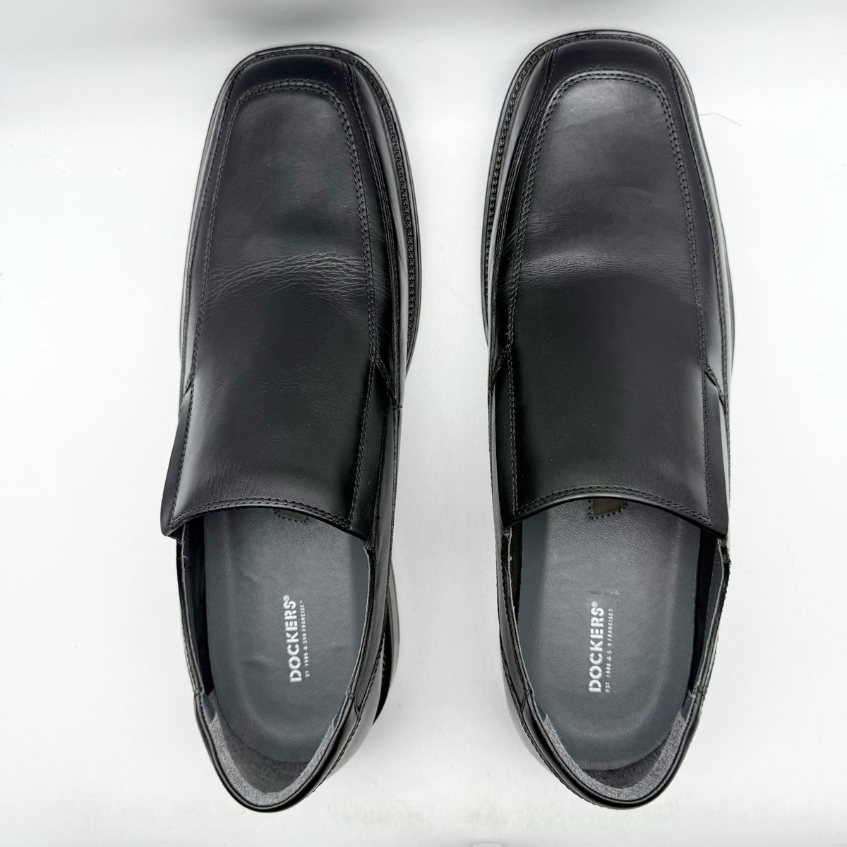 Dockers Mens Proposal Dress Loafers Size 14 Wide EU 48 Black Leather NIB