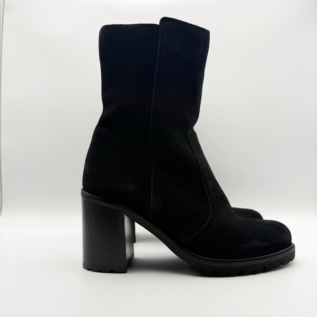 La Canadienne Womens Peppa Ankle Boots US 8 Black Suede NWOB