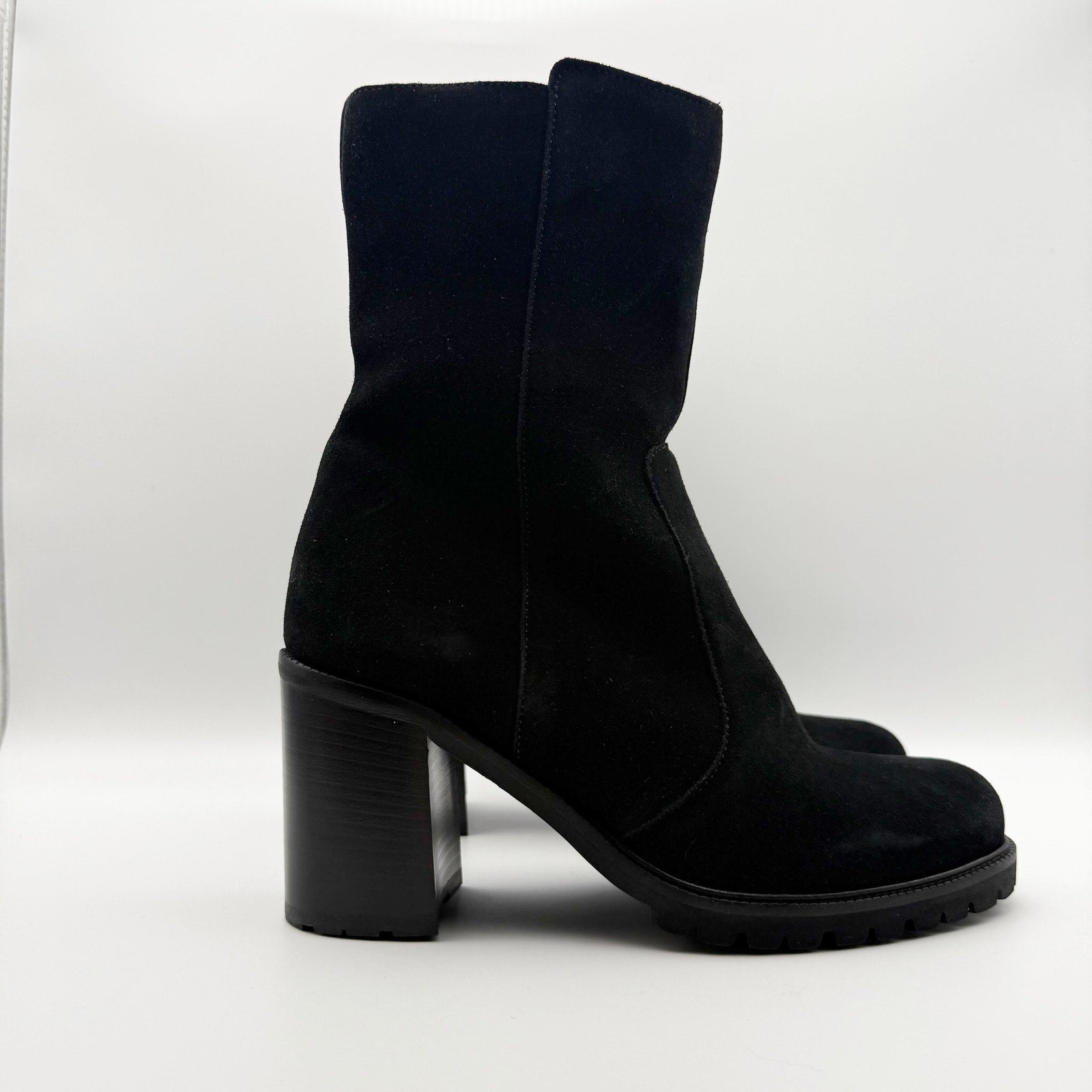La Canadienne Womens Peppa Ankle Boots US 8 Black Suede NWOB