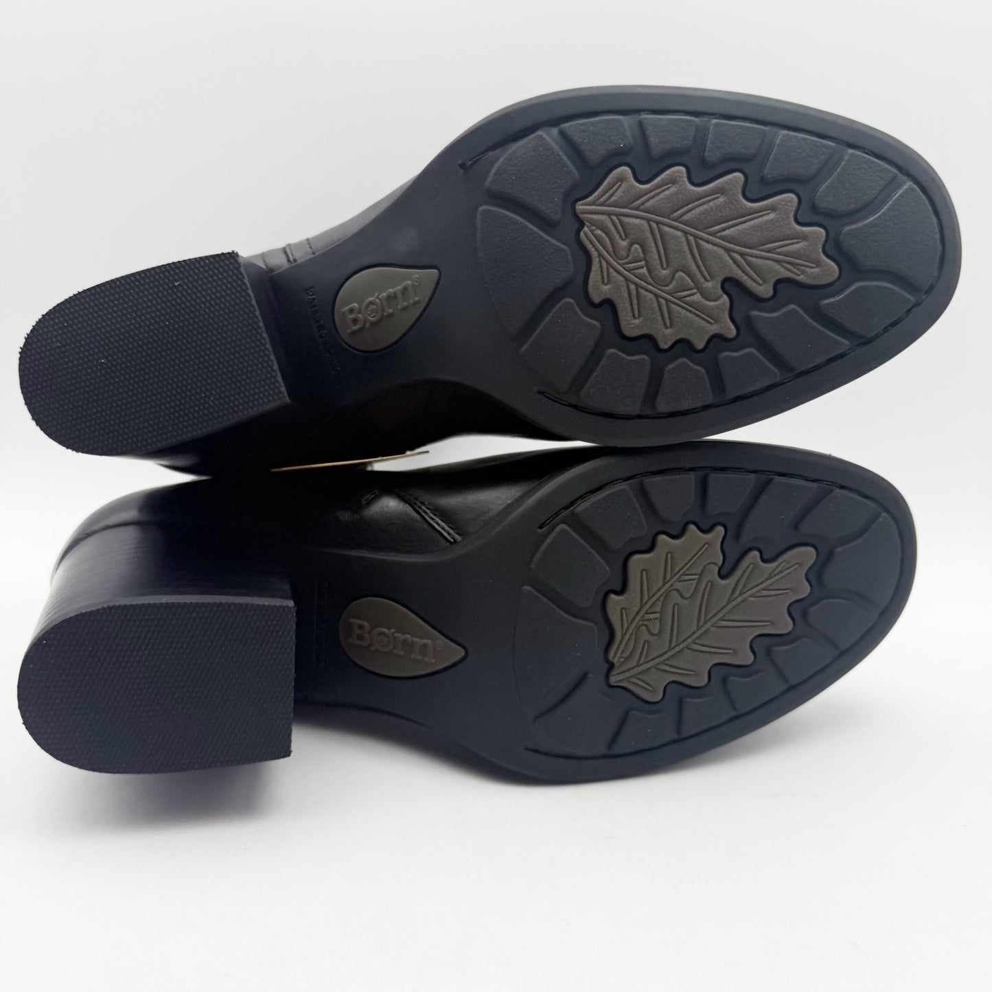 Born Womens Olivia Ankle Booties US 8.5 M EU 39 Black Leather NIB