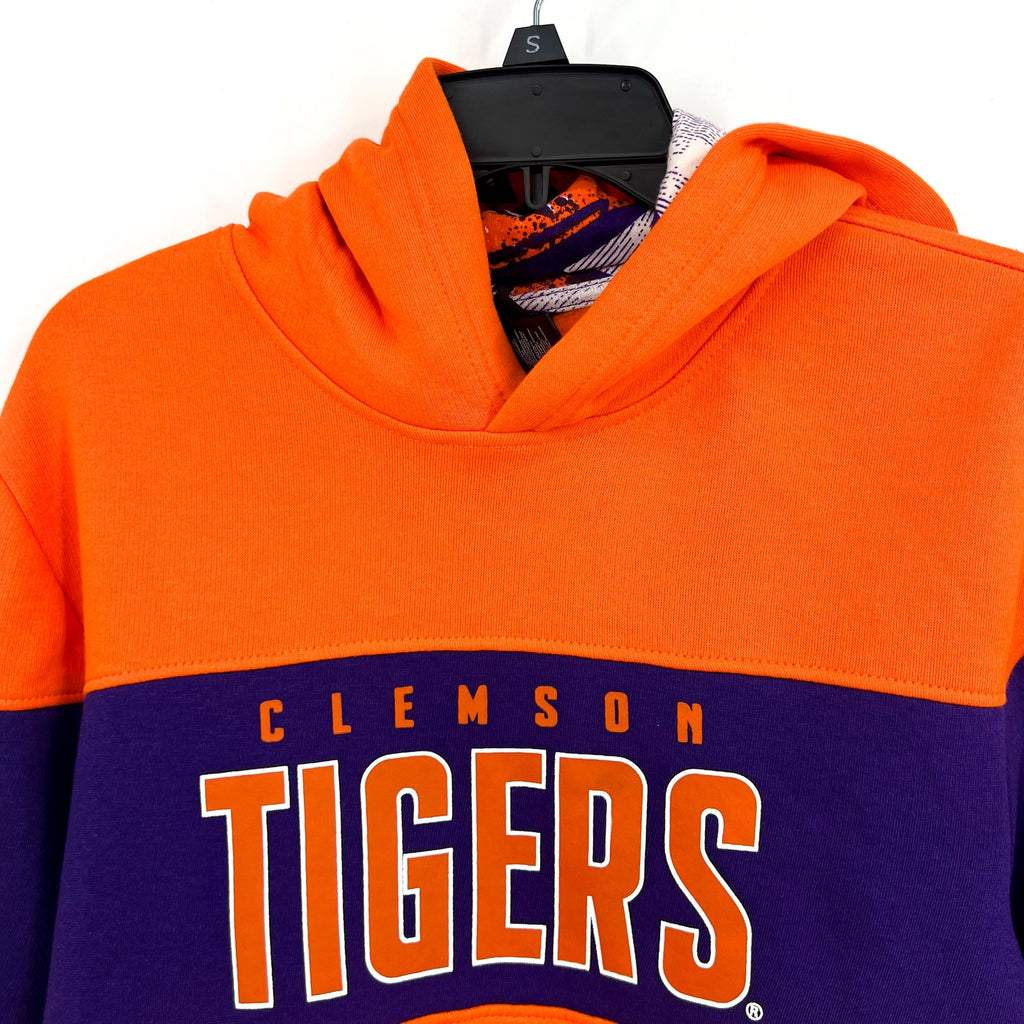 GEN 2 Youth Clemson Tigers Pullover Hoodie Large Orange Sweatshirt NWT