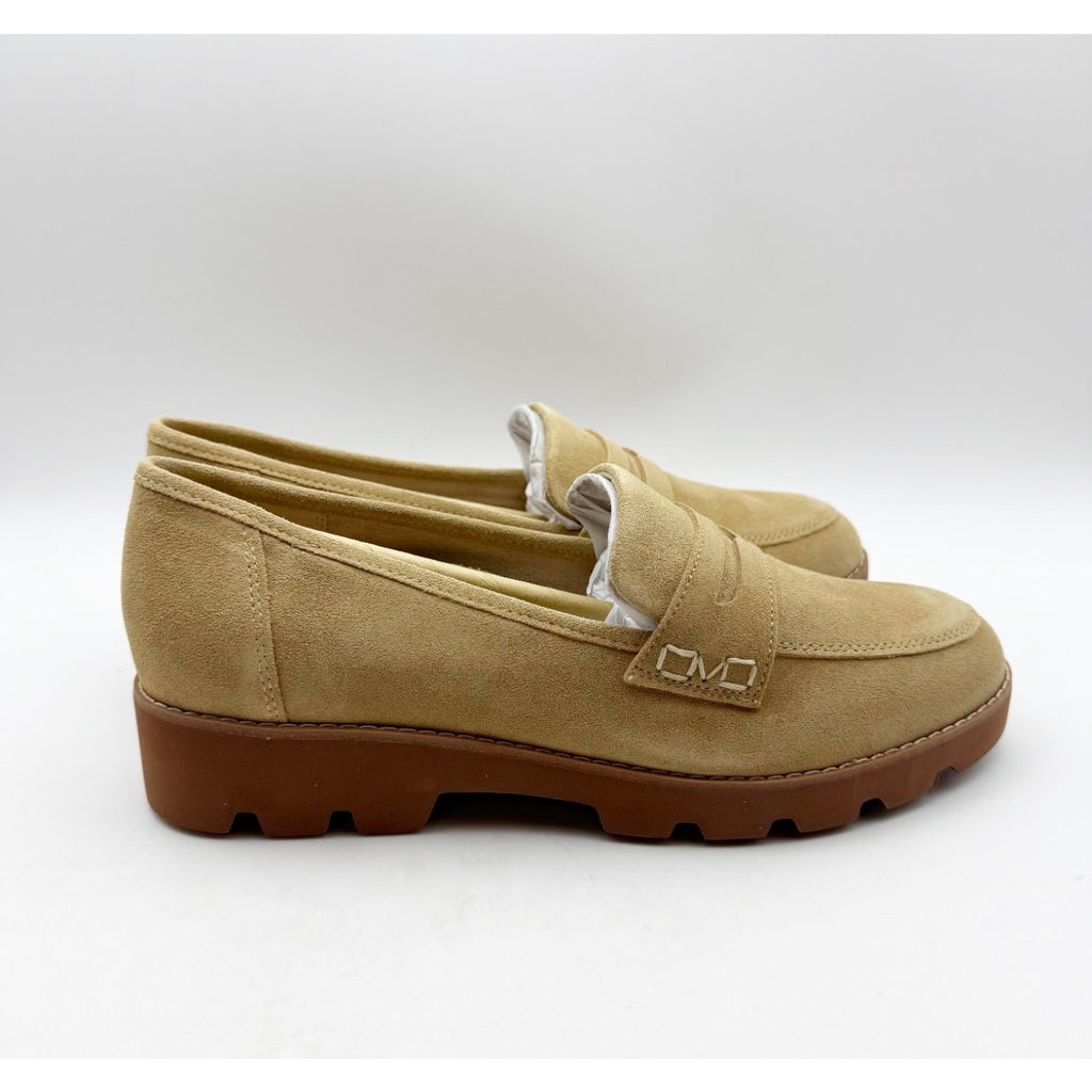 Vionic Women's Cheryl ll Loafers Size 8.5 M EU 39 Tan Sand Seude NIB