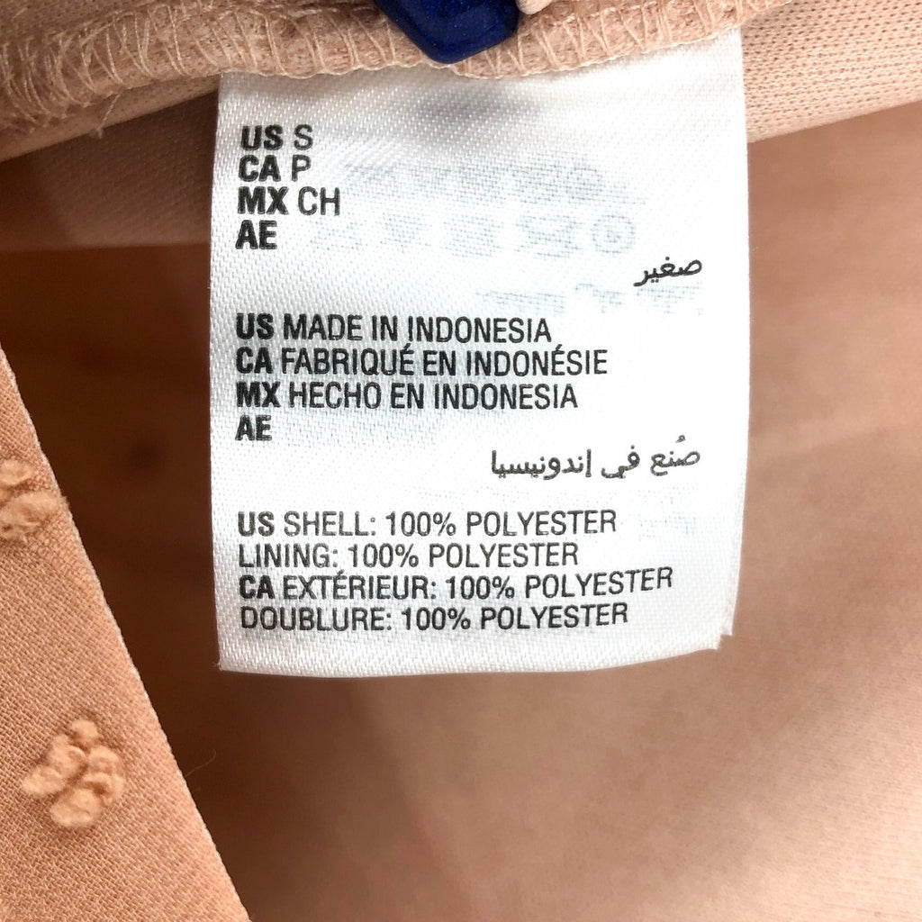 I.N.C. INTERNATIONAL CONCEPTS Chiffon Shift Dress Small Tan Back Tie NWT