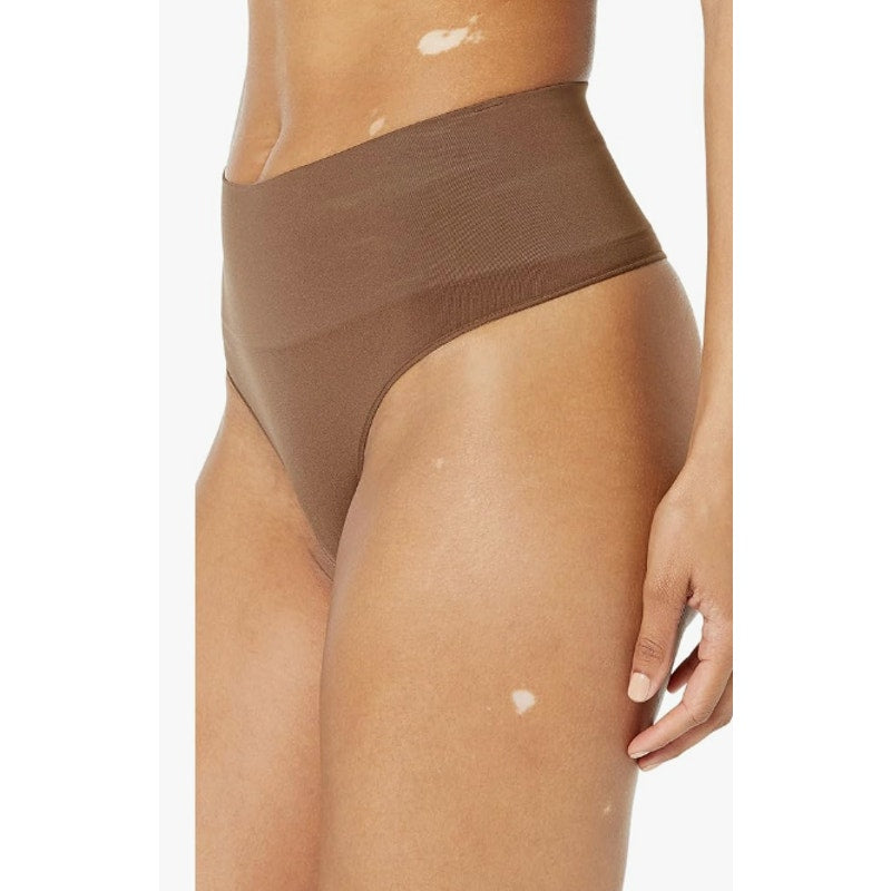 SPANX SPANXshape Everyday Shaping Thong Medium Naked 04 Brown Core Control NWT