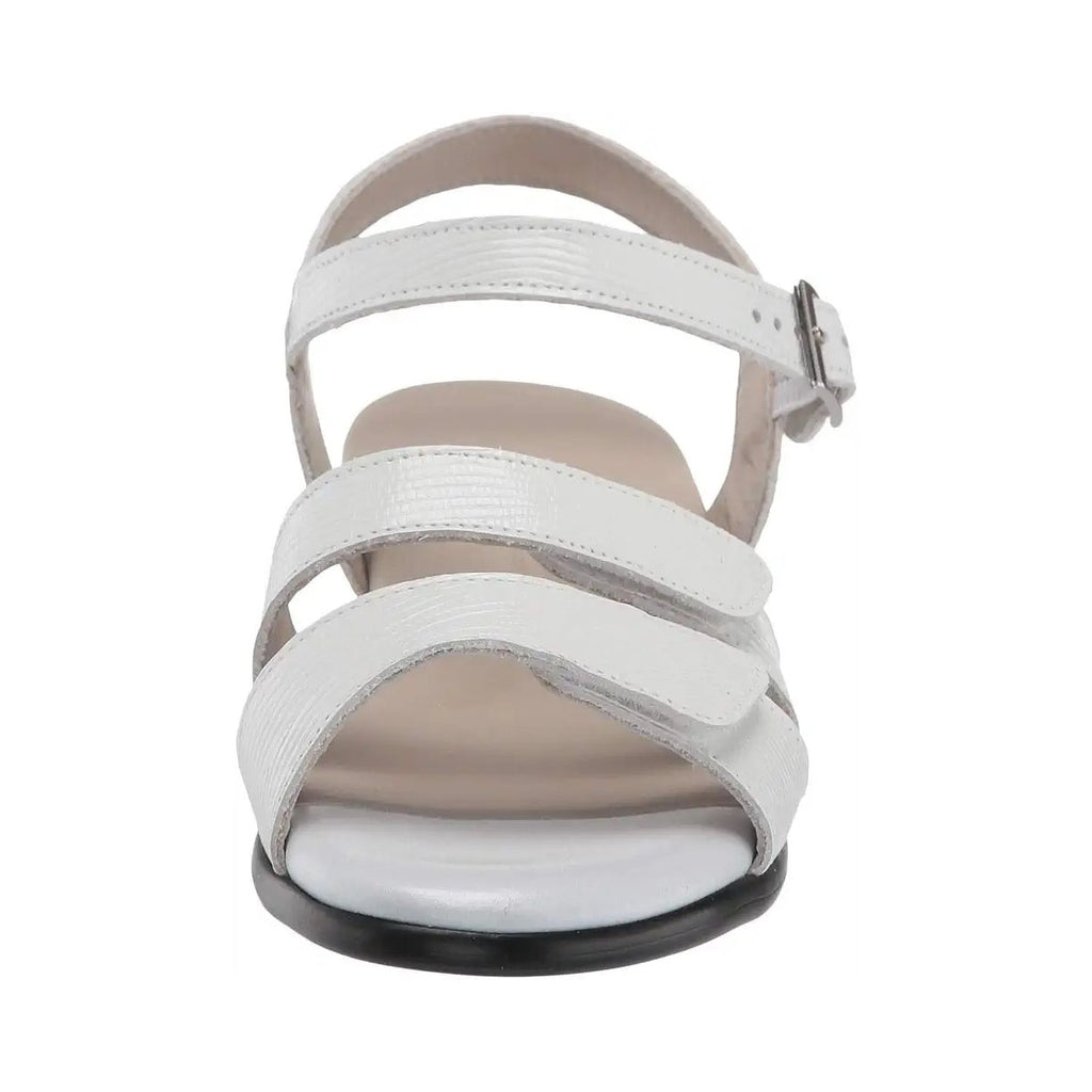 SAS Womens Savanna Adjustable Heeled Sandals Size 9.5 M White Leather NIB