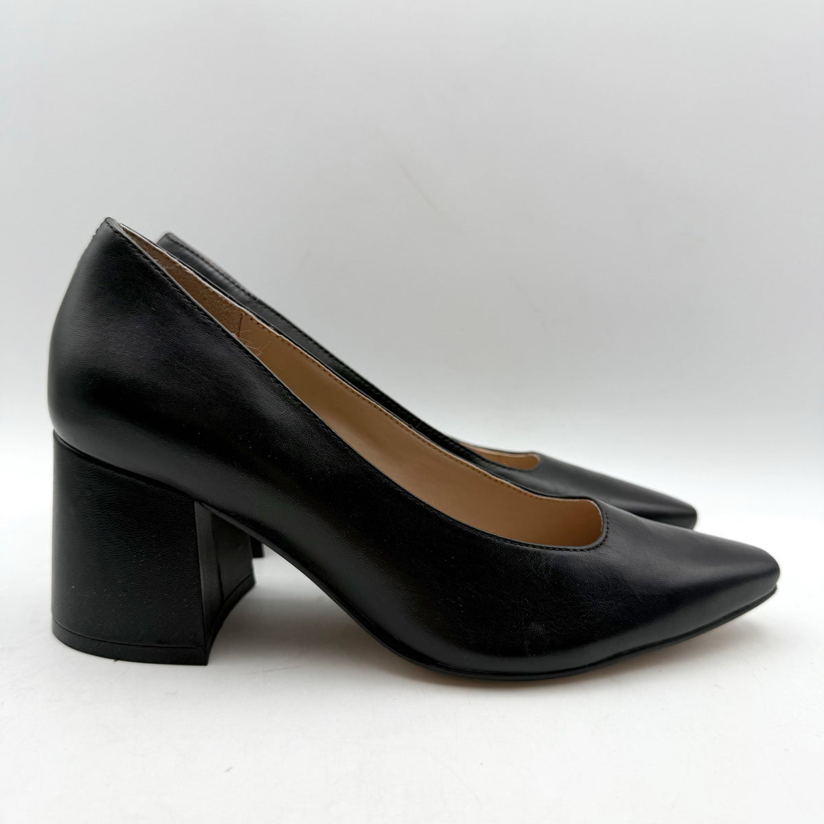 Naturalizer Womens Licia Pumps Size 6 M EU 36 Black Leather Heels NWOB