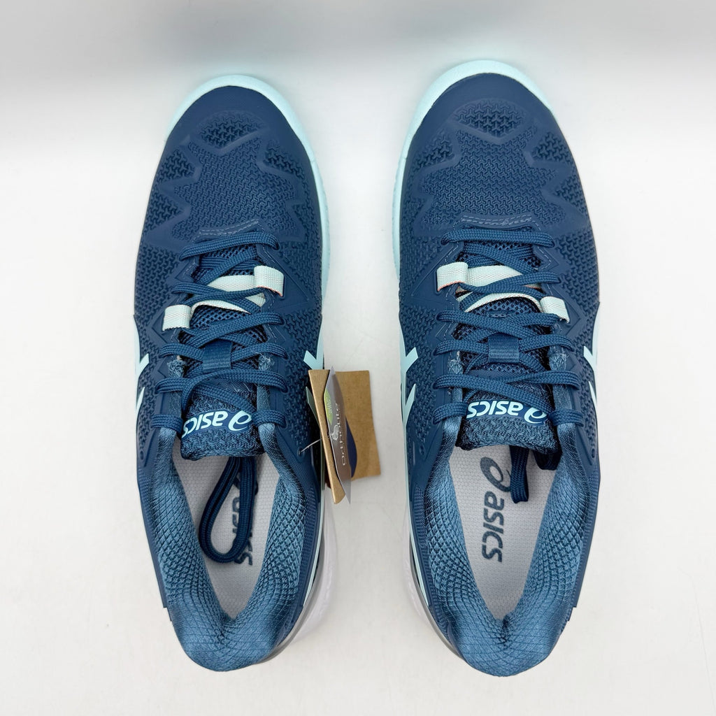 Asics Womens GEL-Resolution 8 Tennis Sneakers US 8 Blue Grey Athletic NWT