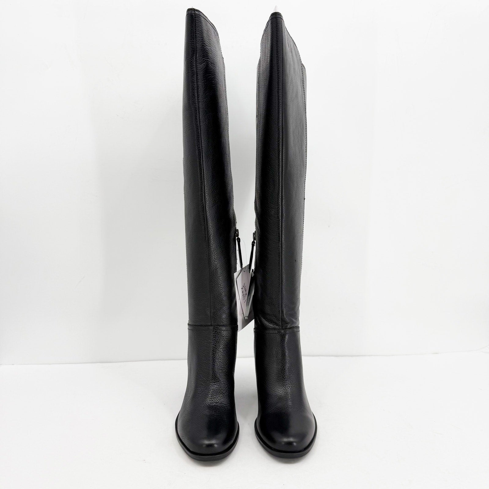 Naturalizer Womens Kyrie Knee High Boots US 8.5 Wide Black Leather NWOB