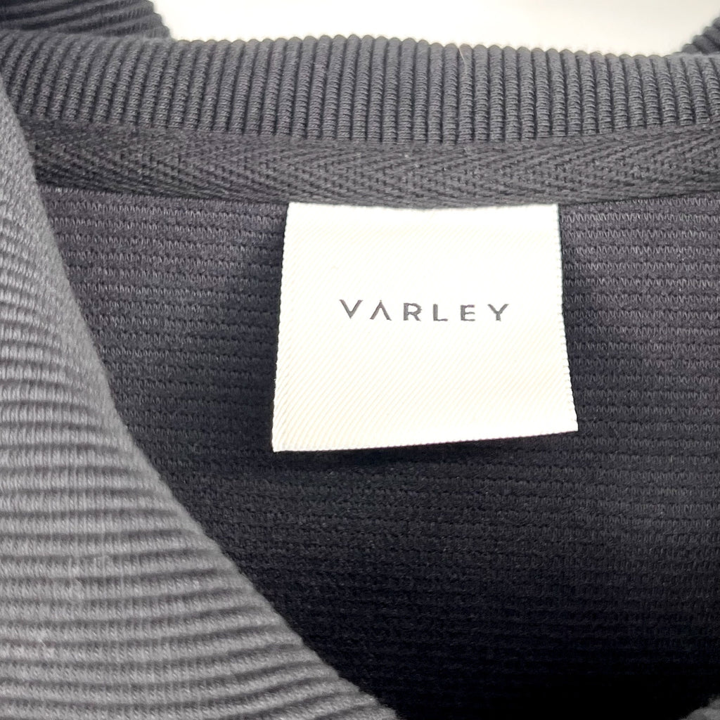 VARLEY Women's Vine Ottoman Half Zip Pullover Small Black Sweatshirt NWOT