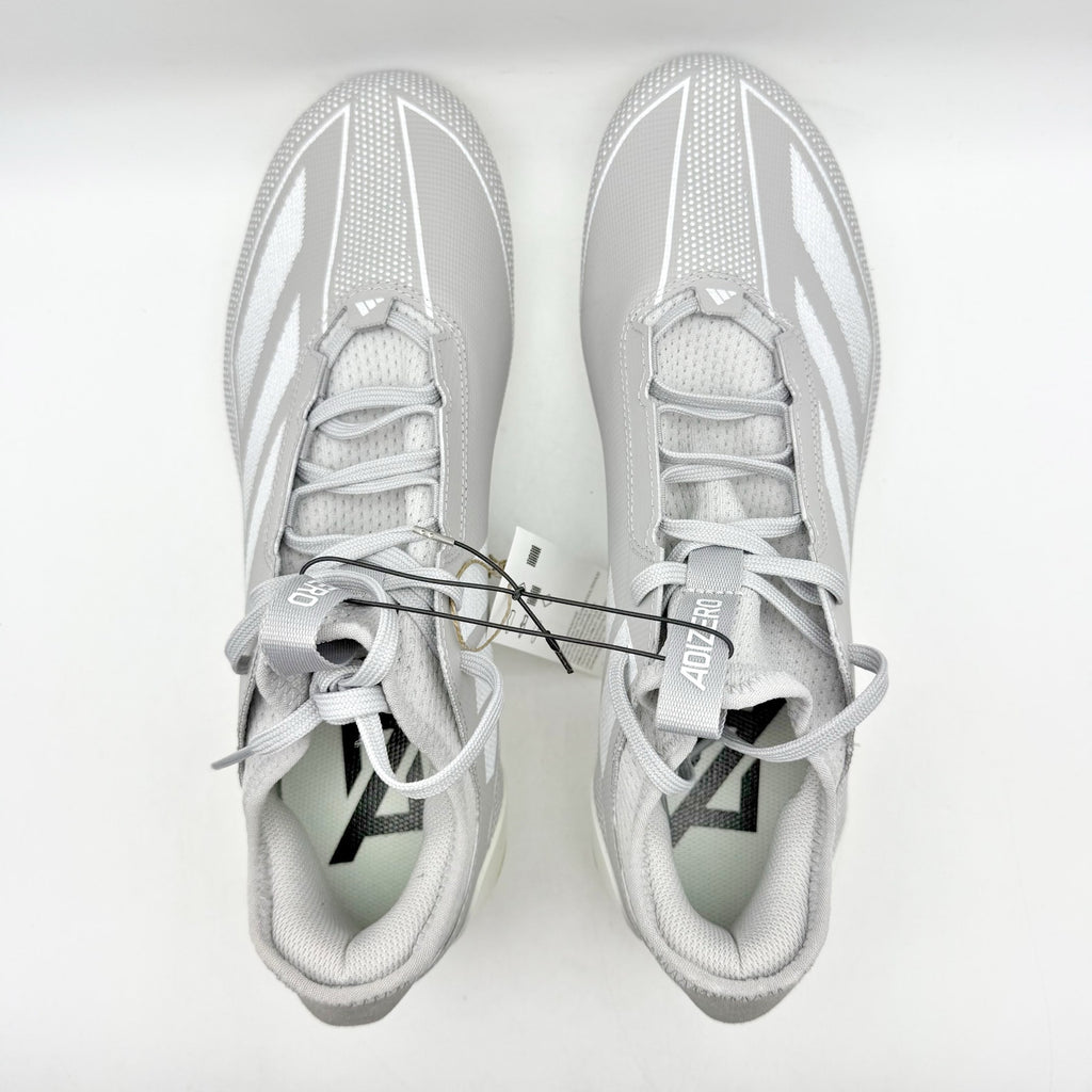 Adidas Mens Adizero Electric 1 Football Cleats US 12 Grey White Athletic NIB