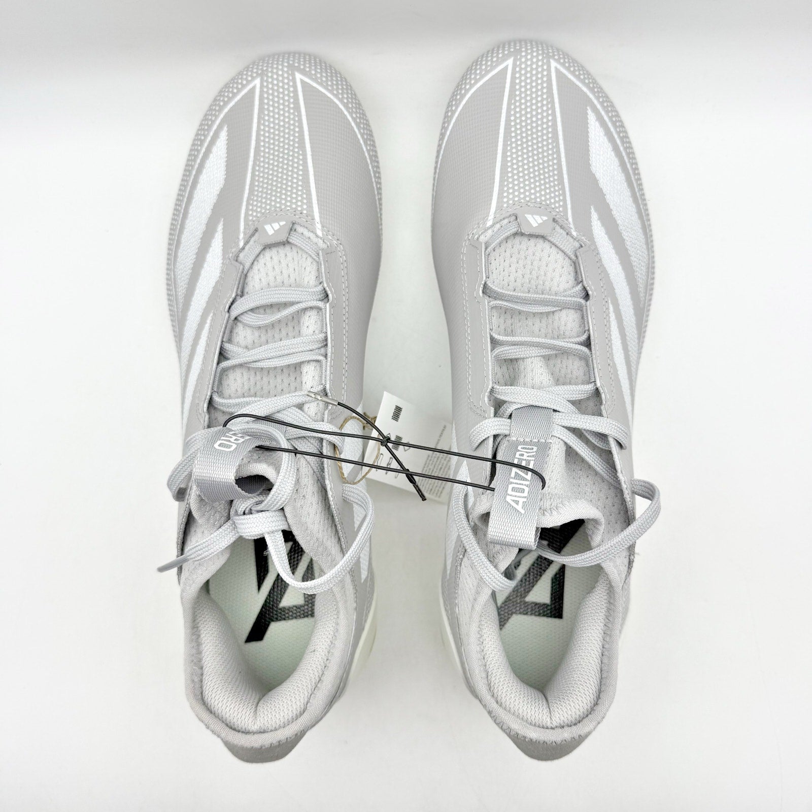 Adidas Mens Adizero Electric 1 Football Cleats US 12 Grey White Athletic NIB