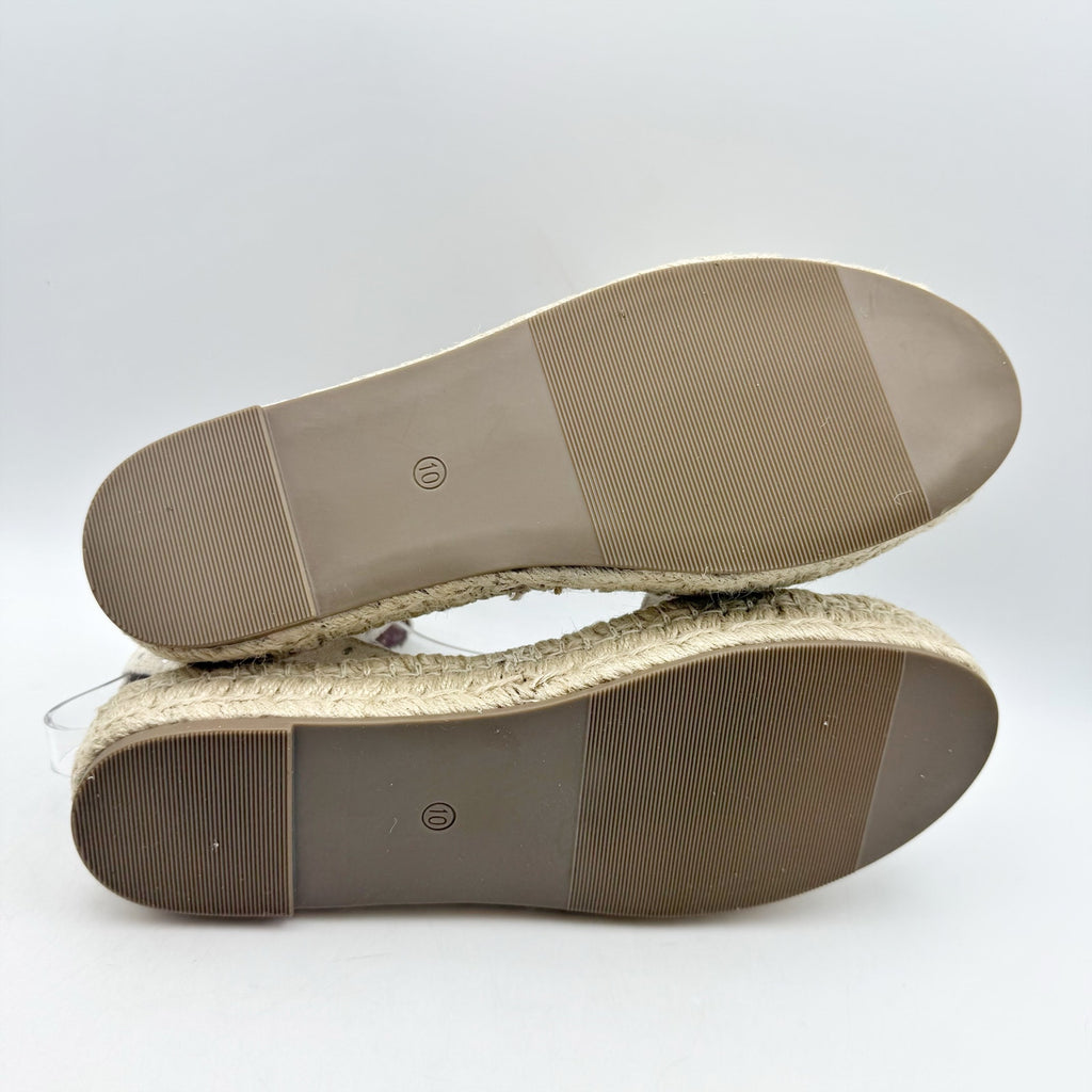 MIA Womens MLE-Diosa Sandals US 10 M EU 41 Bone Cream Suede Espadrille Flats NIB