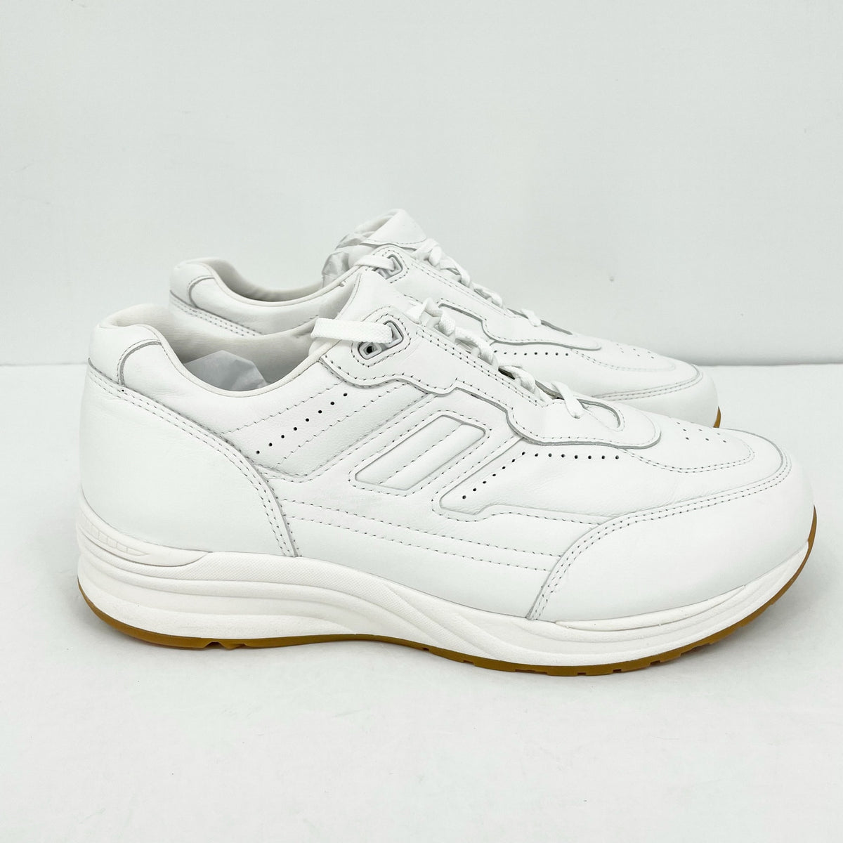 SAS Mens Journey II Sneakers Size 14.5 Wide White Leather Athletic NIB