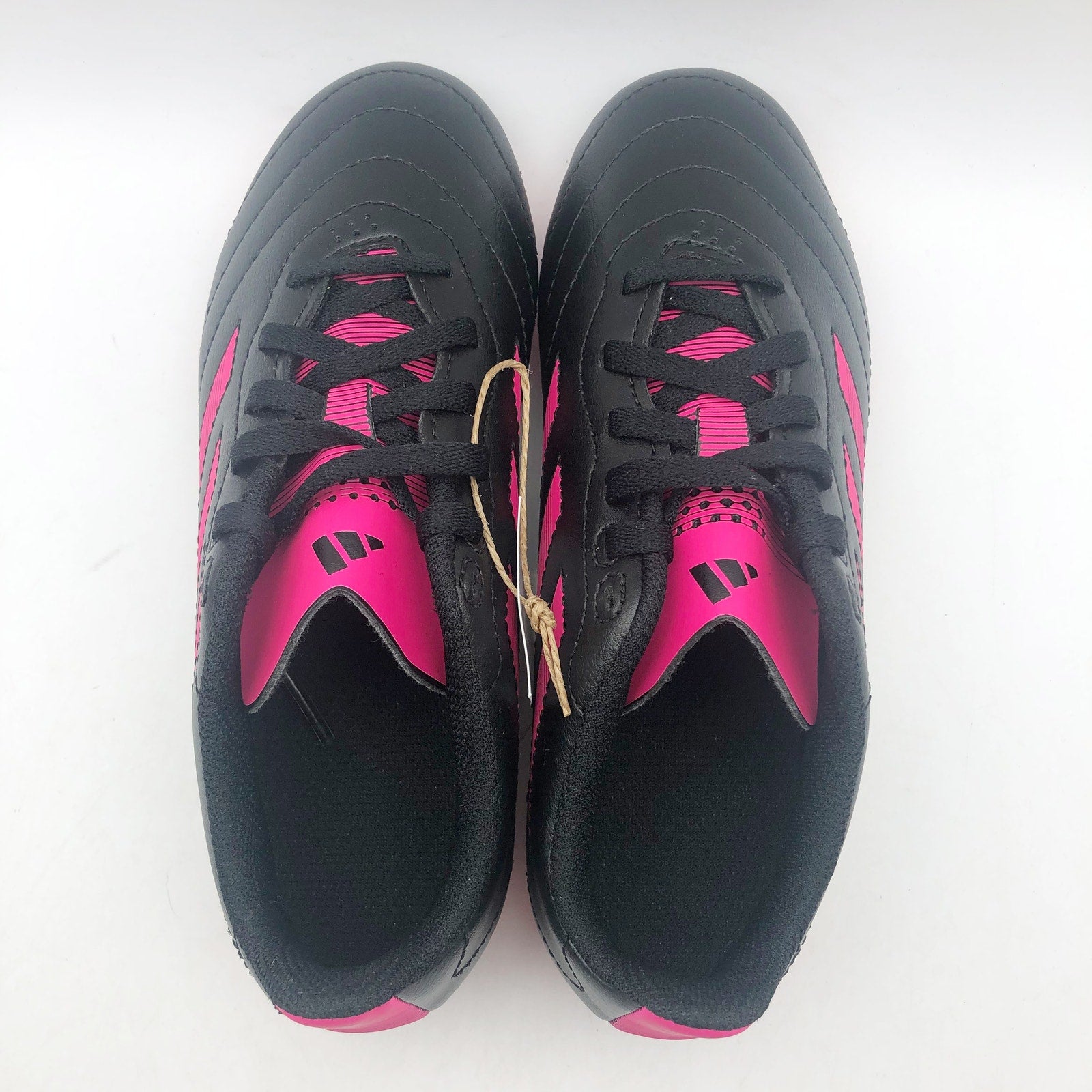 Adidas Big Kids Goletto VIII Firm Ground Soccer Cleats Size 1 Black Pink NIB