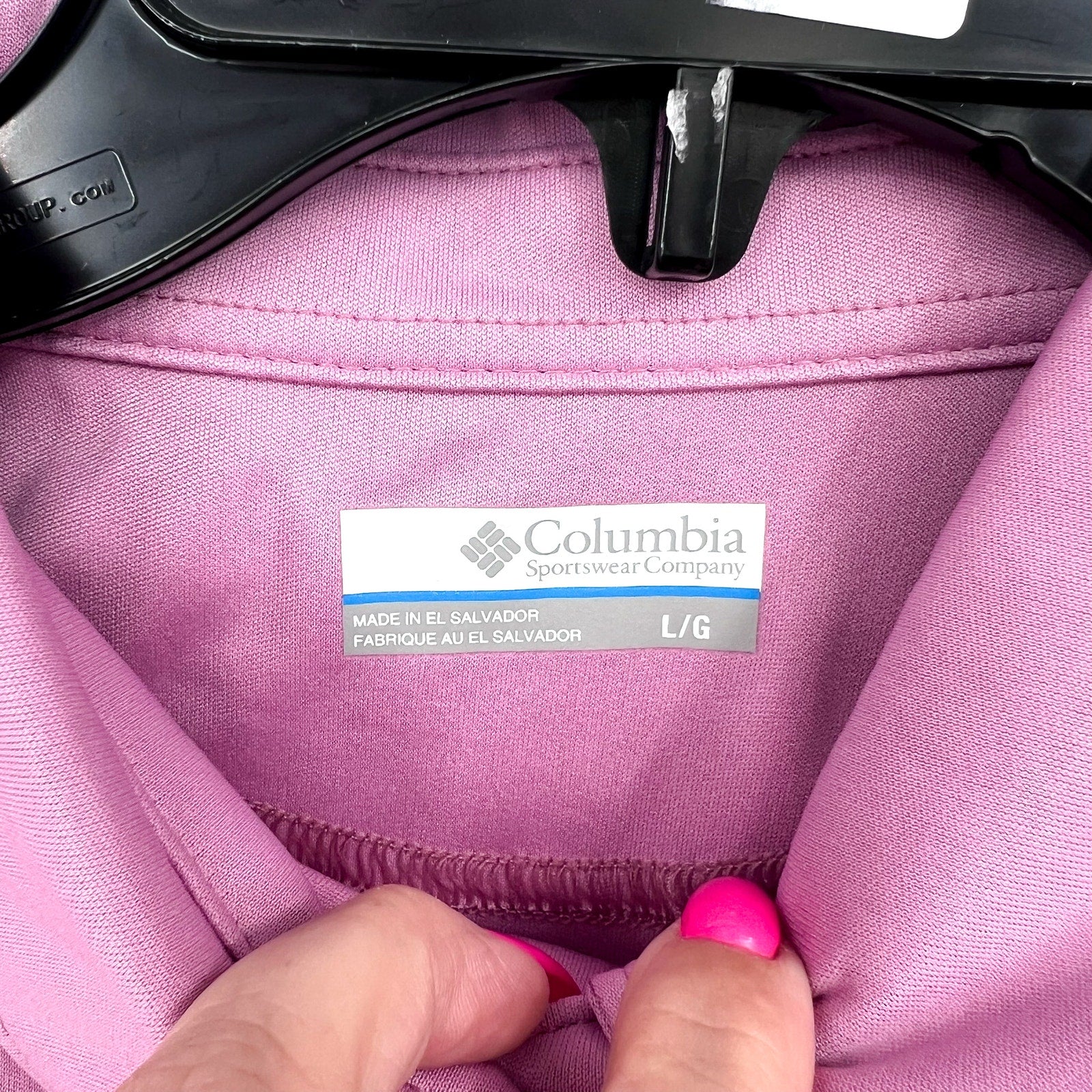 COLUMBIA Women's Tidal Tee Polo Shirt Large Pink Minuet Short Sleeve UPF NWT