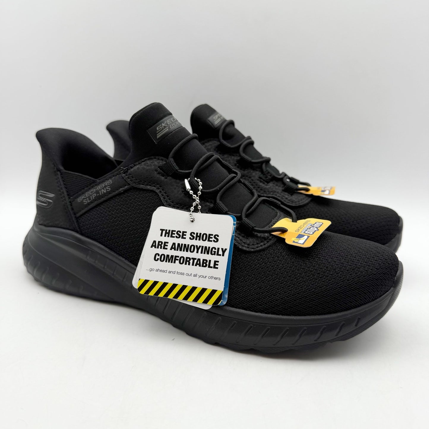 Skechers Bobs Womens Squad Chaos Daily Inspiration Sneakers US 7 Black NIB