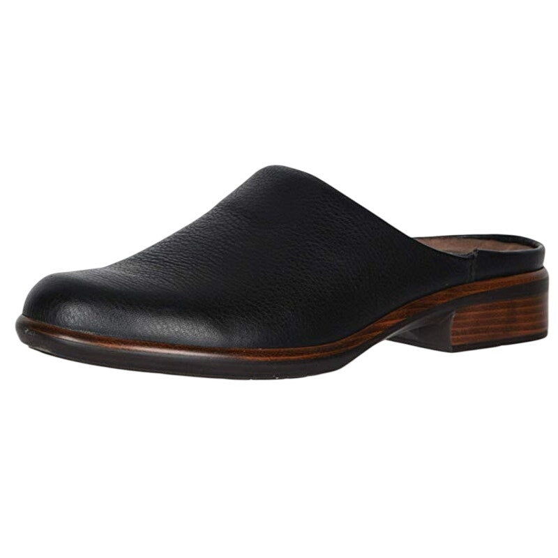 Naot Womens Lodos Clogs EU 43 US Size 12 Black Leather Slip On NWOB