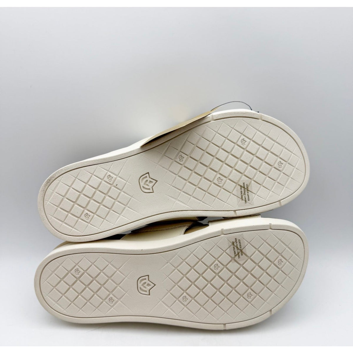 Spenco Womens Twilight Woven Slide Sandals Size 9 Wide Cream Almond Buff Tan NIB