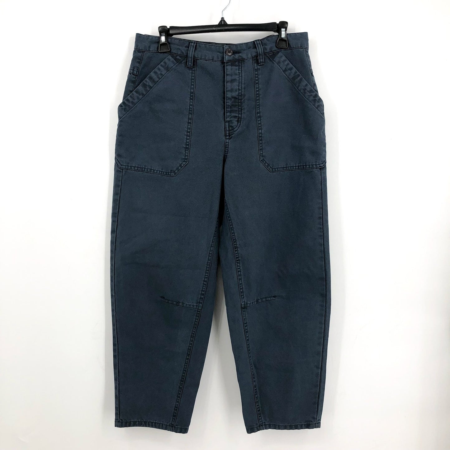 PRANA Womens Melrose Relaxed Pant Size 8 Reg Blue Stormy Night Barrel NWT