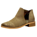 Crevo Womens Coralie Ankle Bootie US 8 EU 38.5 Green Leather NWOB