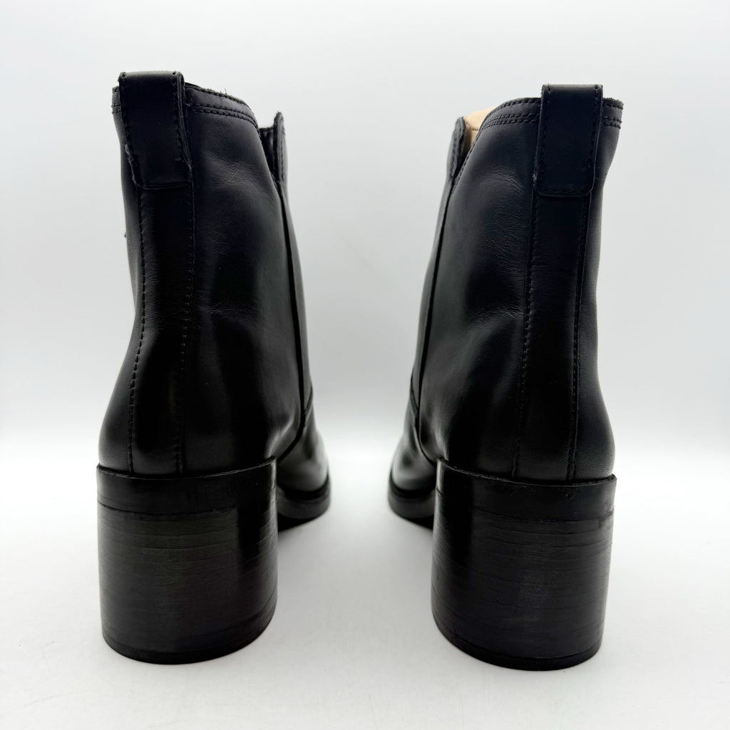 Naturalizer Womens Emmy Ankle Boots Size 8.5 EU 39 Black Leather NIB