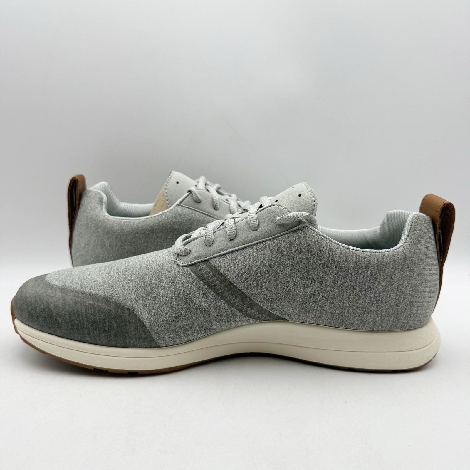 YORK Athletics Mens Henry Sweatshirt Casual Sneakers US 12 Gray Knit NIB