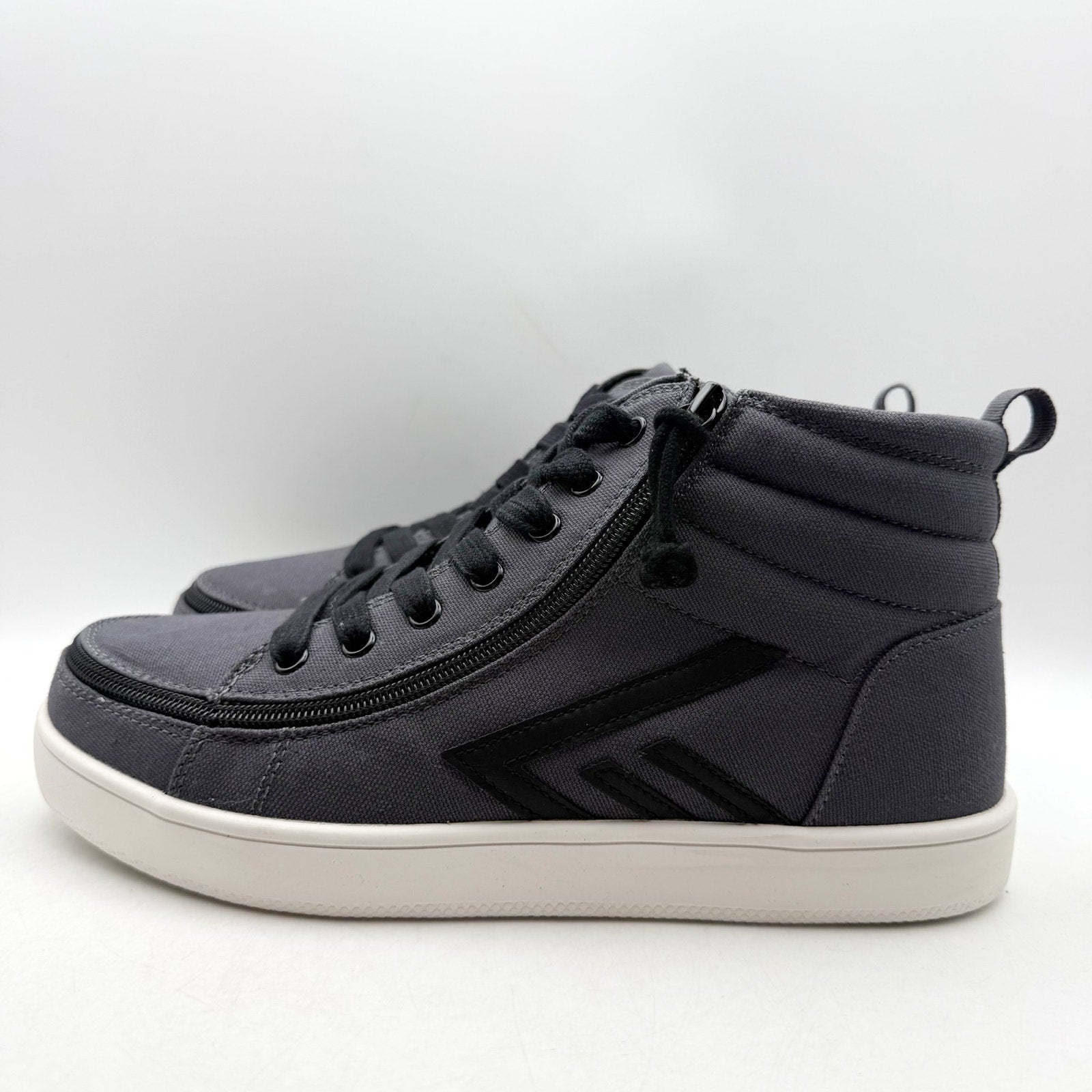 Billy Footwear Mens CS High-Top Sneaker US 9 Wide EU 42 Black Charcoal NWOB