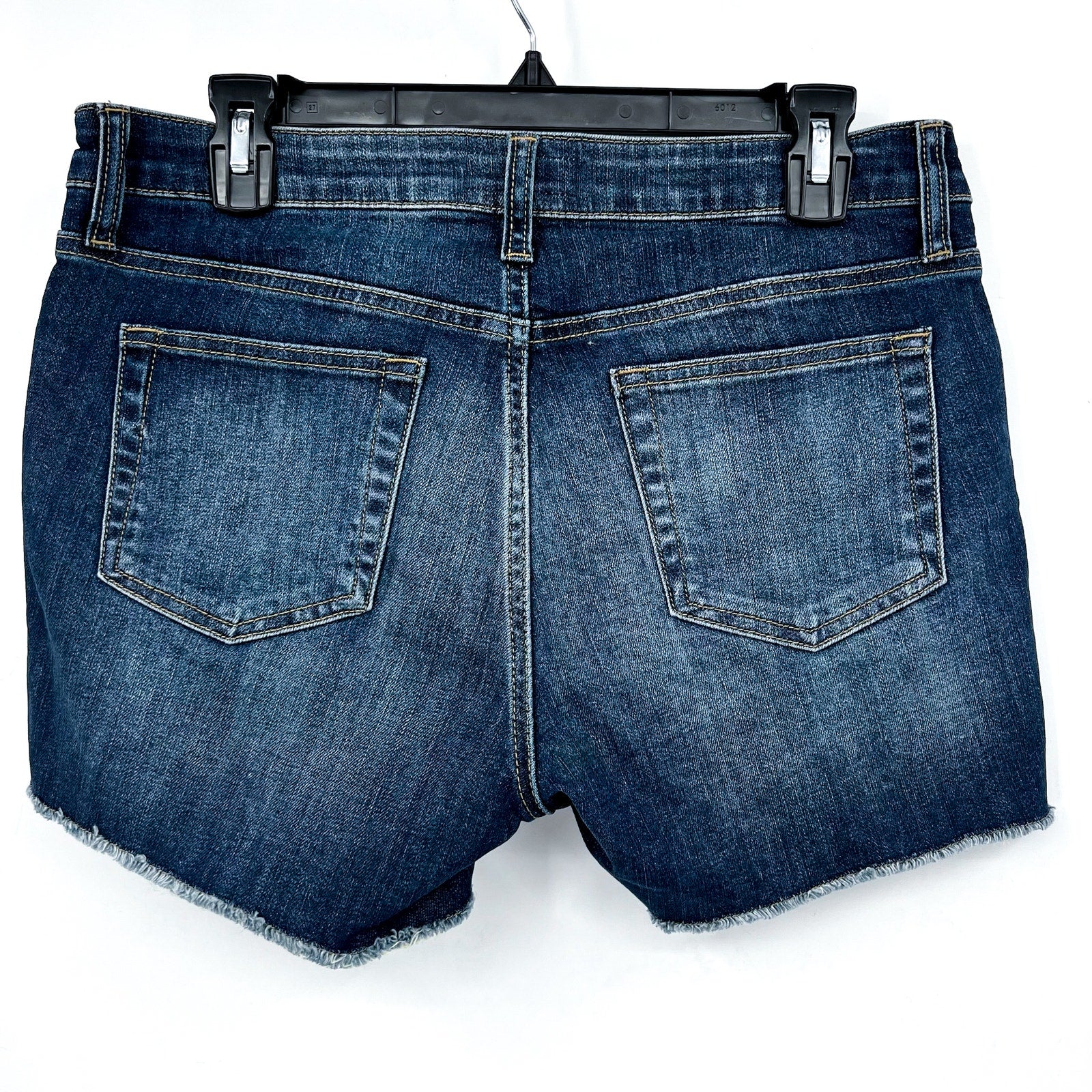 KUT FROM THE KLOTH Gidget Fray Denim Shorts Size 8 Stimulating Blue NWOT