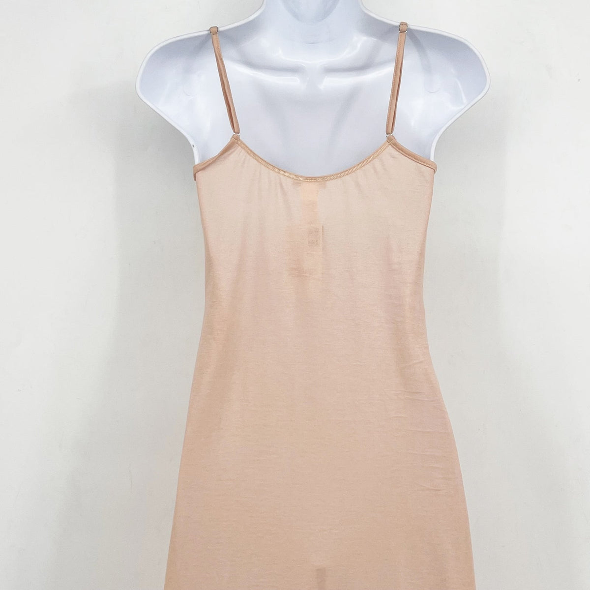 HANRO Women's Ultralight Cotton Bodydress Small Beige Sleeveless 1828 NWT