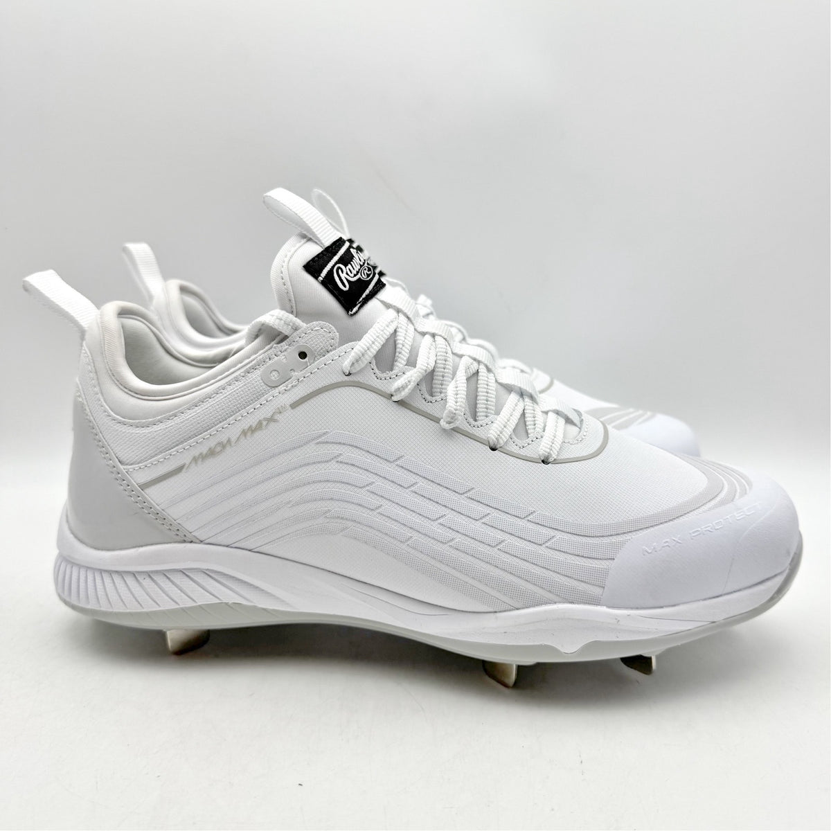 Rawlings Mens Bullpen Low Baseball Cleats Size 8 D White Athletic NWOB