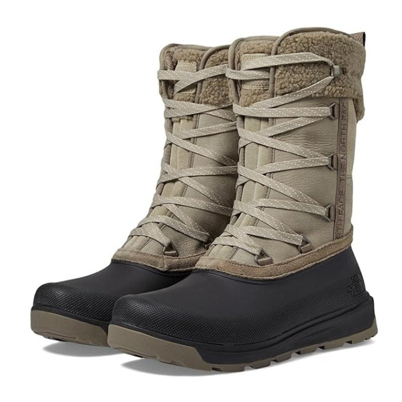 The North Face Womens Shellista V Mid Winter Boots US 6.5 Grey WP Insulated NIB