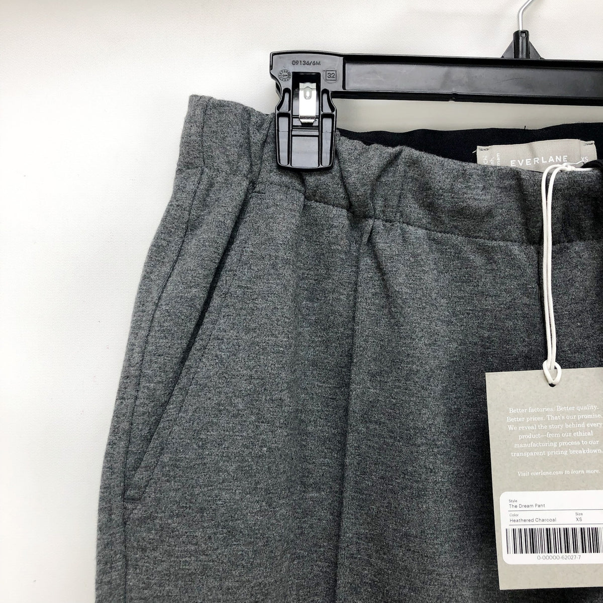 Everlane Womens The Dream Pants XS Heathered Charcoal Grey Soft Double Knit NWT